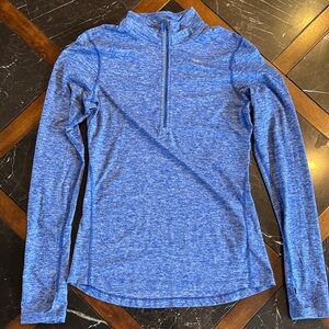 Nike Blue Quarter-Zip Athletic Top